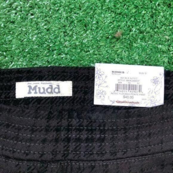 Mudd Black Velvet Plaid High Waisted Skinny Jeggings Size XS - Picture 8 of 8